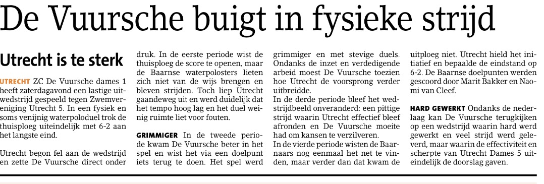 De Vuursche buigt in fysieke strijd