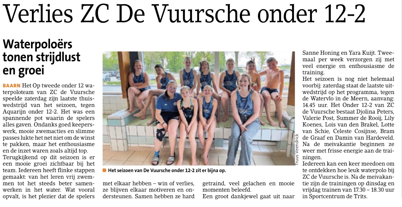 Waterpoloërs tonen strijdlust en groei