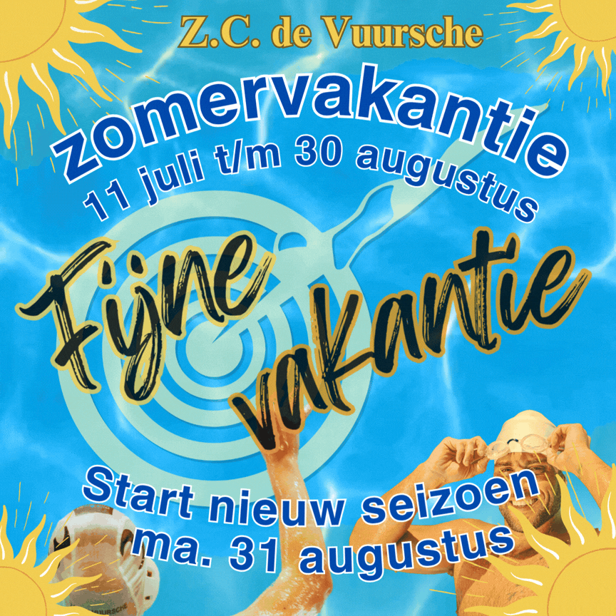 Zomervakantie tot 30 augustus