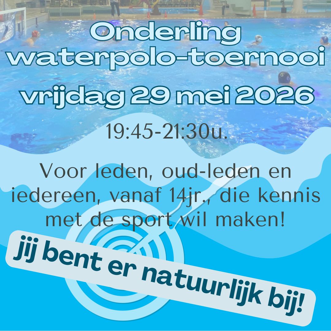 Onderling waterpolotoernooi 29 mei