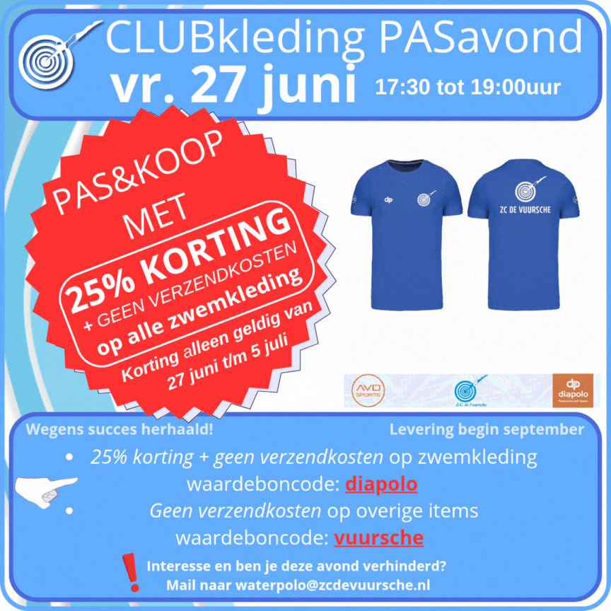 Clubkleding Pasavond komt eraan!